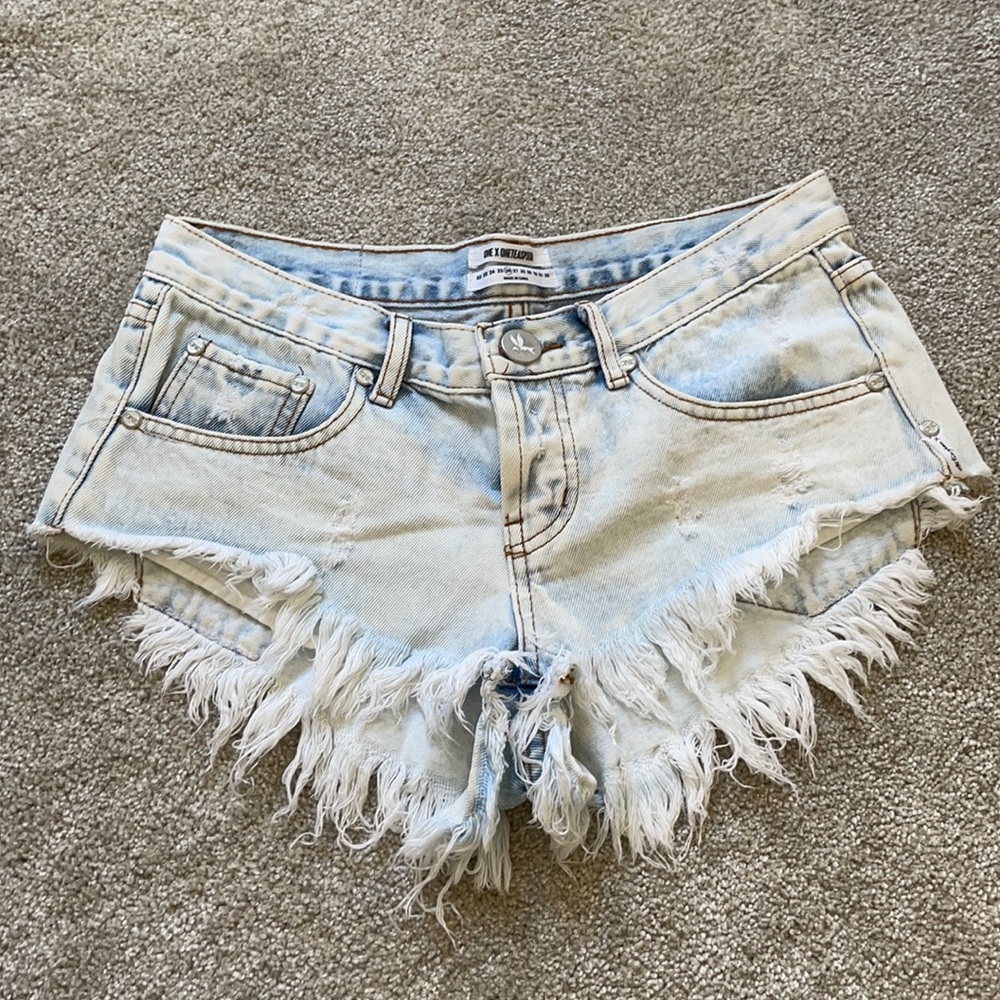 ONE X ONETEASPOON Denim Shorts